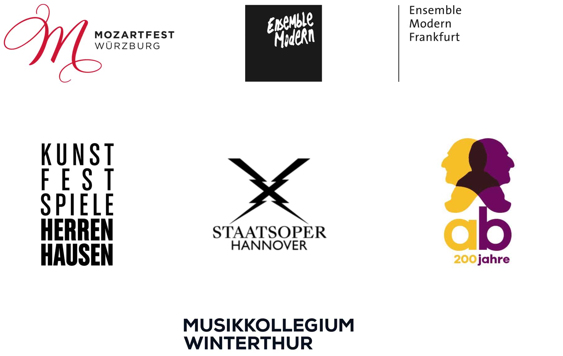 Mozartfest Würzburg Ensemble Modern Kunstfestspiele Herrenhausen Staatsoper Hannover Brucknerjahr 2024 Musikcollegium Winterthur